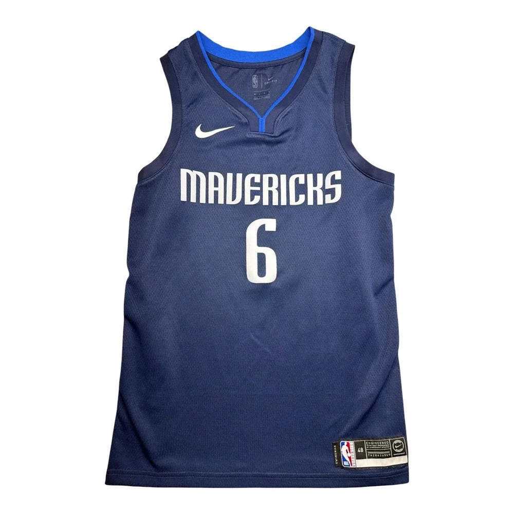 Nike Dallas Mavericks Kristaps Porzingis 6 Icon Edition Swingman Jersey Men 48 L
